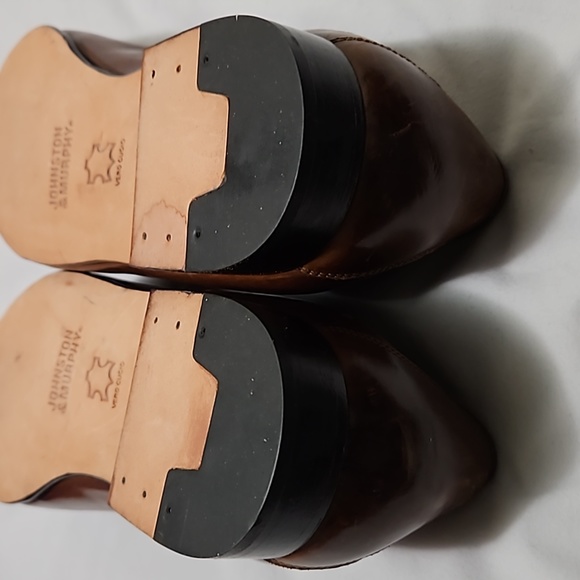 Johnston and Murphy two-tone tassel loafers. - Picture 6 of 8